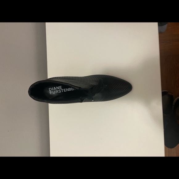 Diane Von Furstenberg Black Leather Booties - Picture 3 of 7